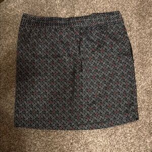 Stylish Black Patterned Skirt